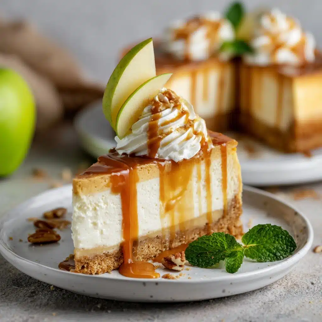 Caramel Apple Blondie Cheesecake Recipe
