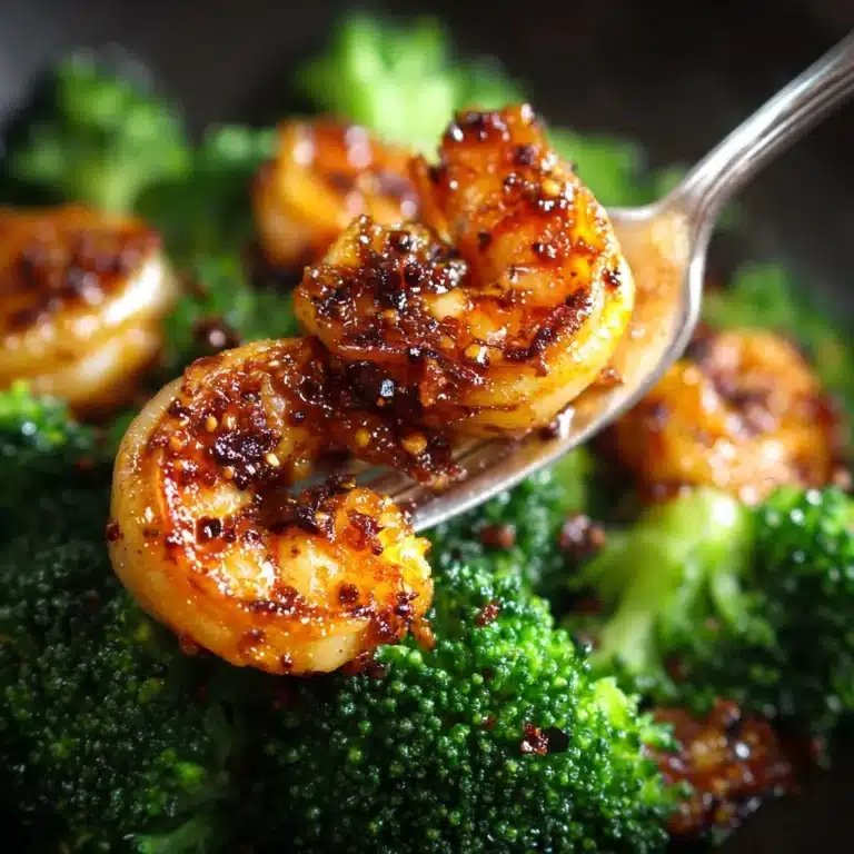 Honey Garlic Butter Shrimp & Broccoli Recipe