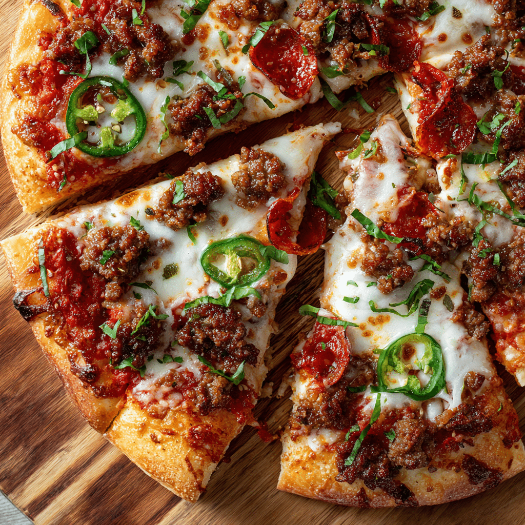 Big Mac Pizza Recipe - Recipe Image