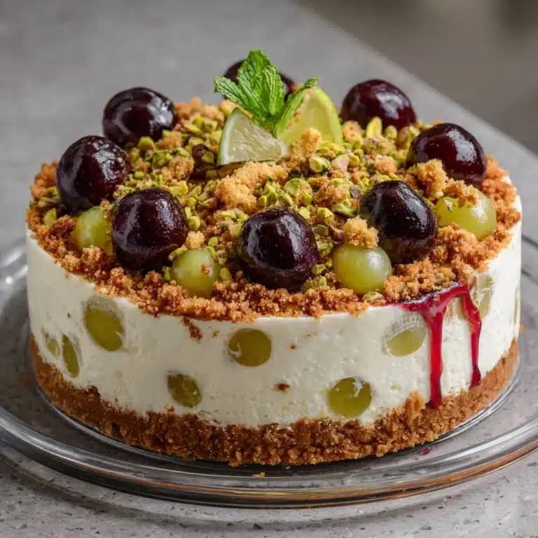 Luscious Lemon-Lime Cherry Pistachio Cheesecake Recipe