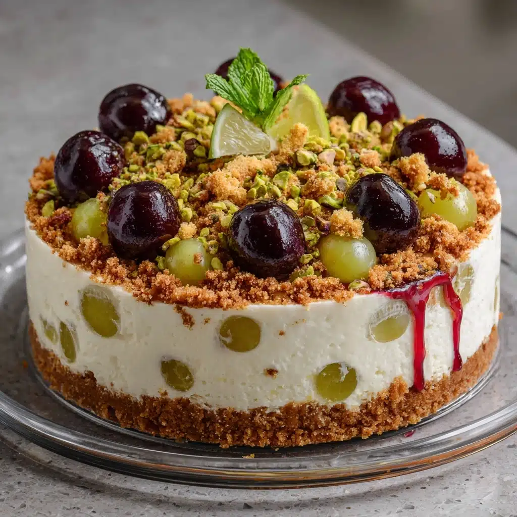 Luscious Lemon-Lime Cherry Pistachio Cheesecake Recipe