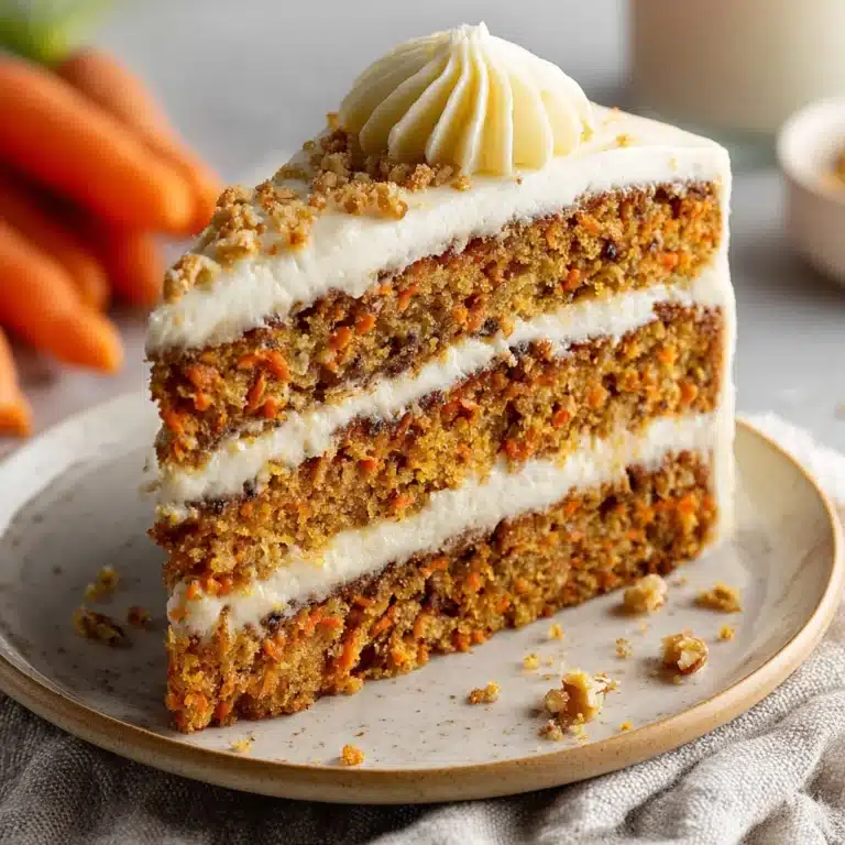 Moist Carrot Cake with Cream Cheese Frosting Recipe