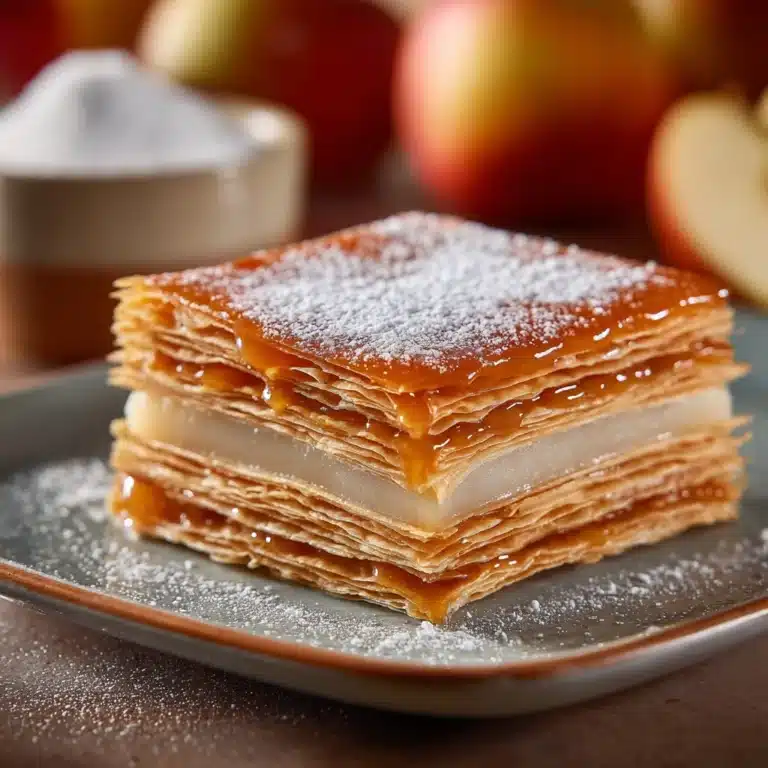 Apple Mille-Feuille with Vanilla Custard (Gluten-Free) Recipe