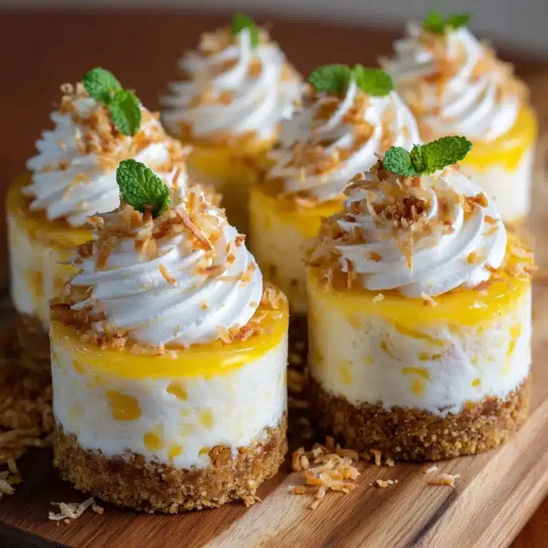 Mini Pineapple Condensed Coconut Milk Cheesecakes Recipe