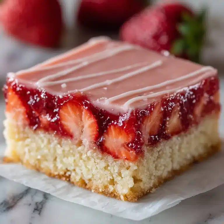 Strawberry Lemon Blondies Recipe