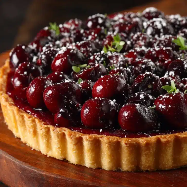 Sour Cherry Frangipane Tart Recipe
