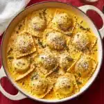 Creamy Lemon Herb Butter Ravioli Recipe