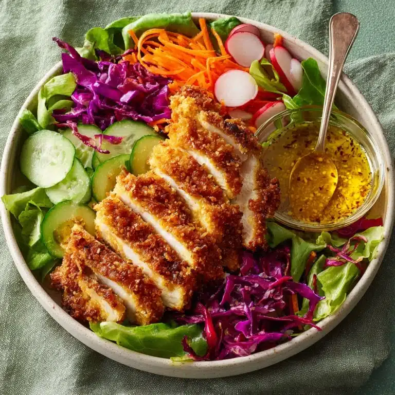 Coconut Chicken Salad with Warm Honey Mustard Vinaigrette Recipe