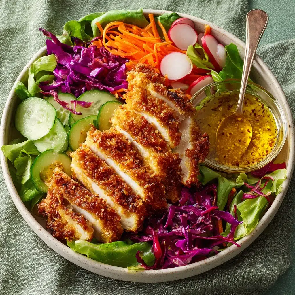 Coconut Chicken Salad with Warm Honey Mustard Vinaigrette Recipe