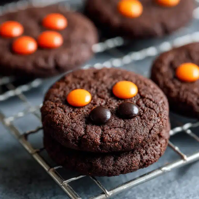 Dark Chocolate Halloween Cookies Recipe