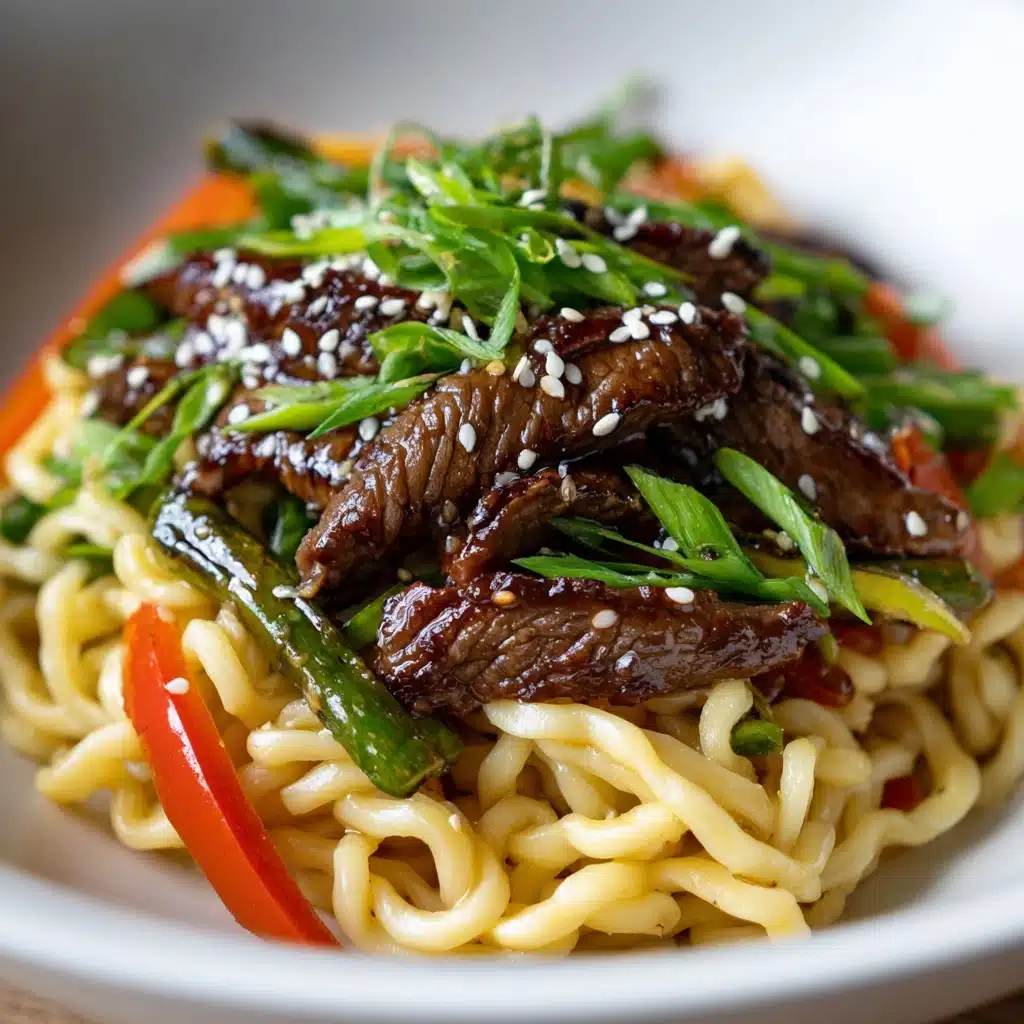 Mongolian Beef Stir-Fry with Ramen Recipe