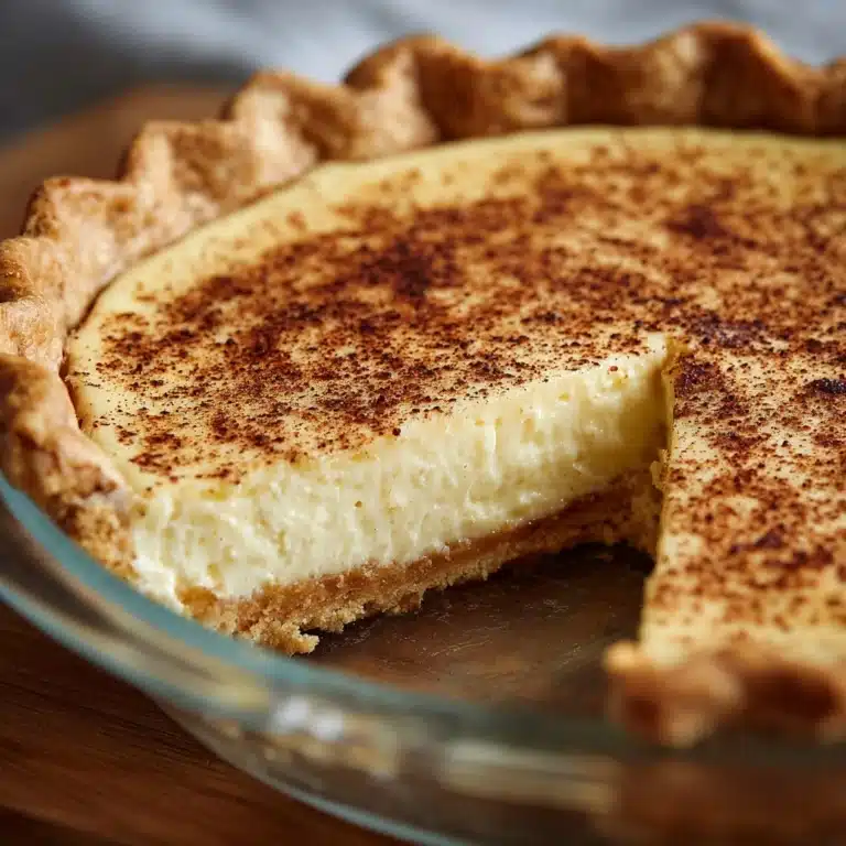 Old Fashioned Egg Custard Pie Recipe