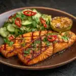 Soy Salmon Steak with Sambal Salad Recipe