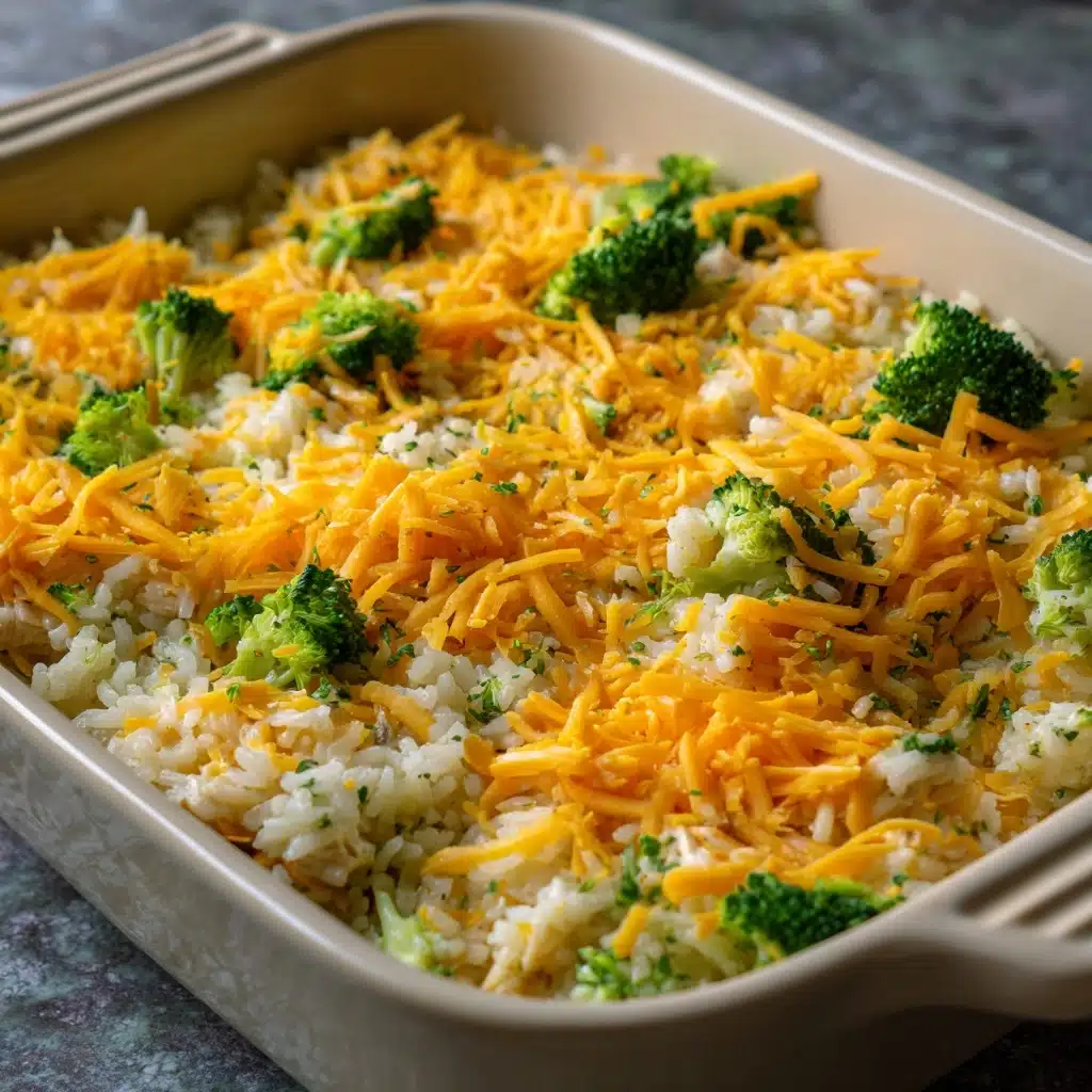 Easy Cheesy Chicken Broccoli Rice Casserole Recipe