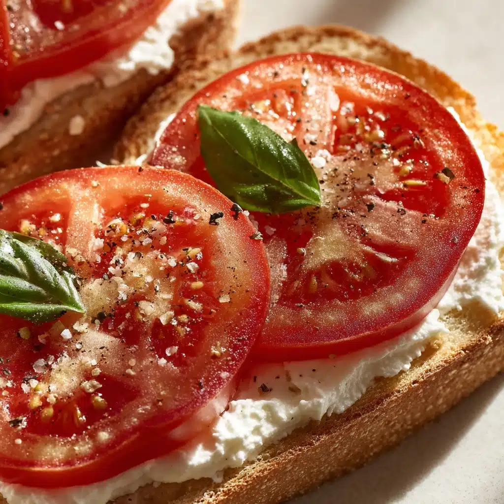 Ricotta & Tomato Sourdough Toast Recipe - Recipe Image