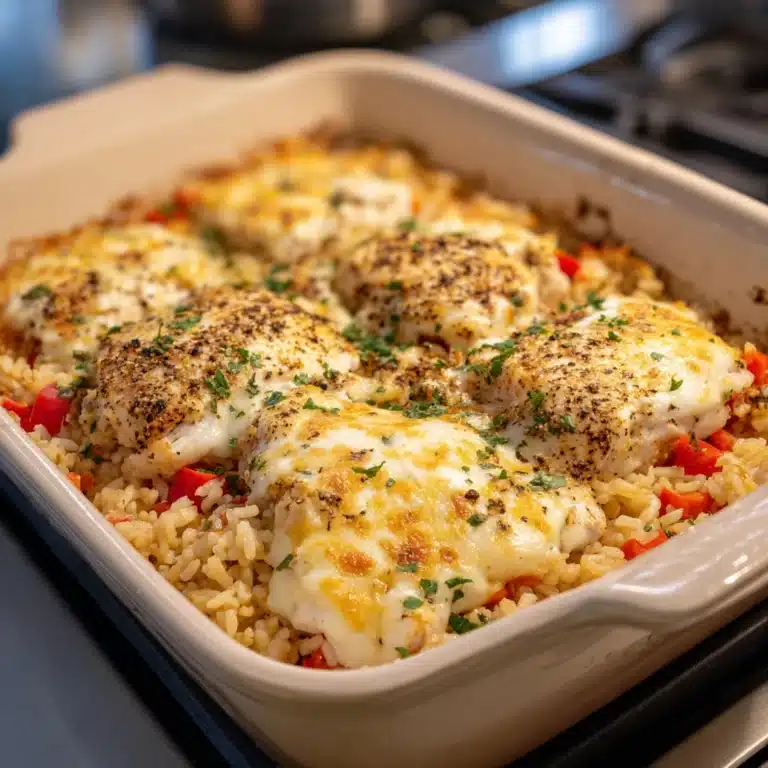 Italian Chicken Rice Casserole Recipe