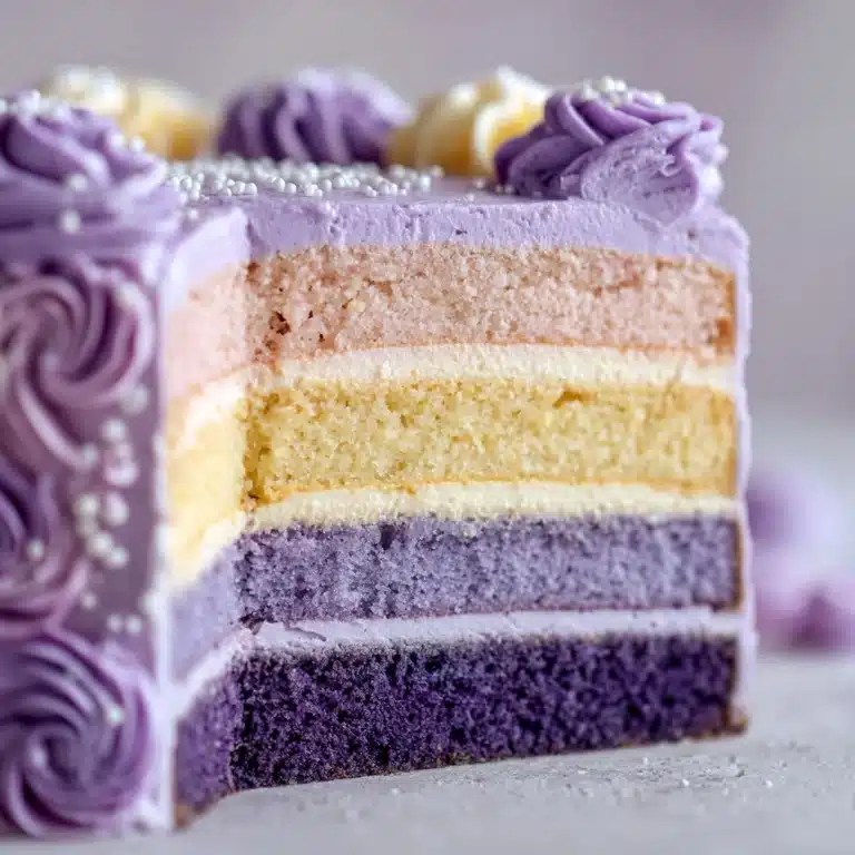 Purple Ombre Layer Cake Recipe