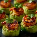 Blackened Shrimp Avocado Cucumber Bites Recipe