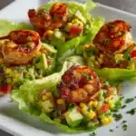 Healthy Taco Shrimp Lettuce Wraps Recipe