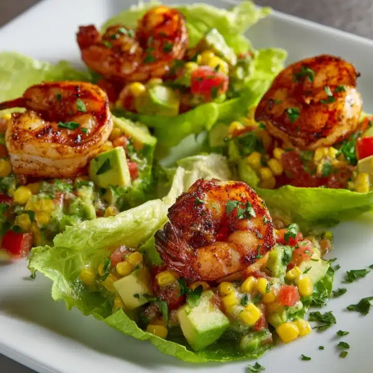 Healthy Taco Shrimp Lettuce Wraps Recipe