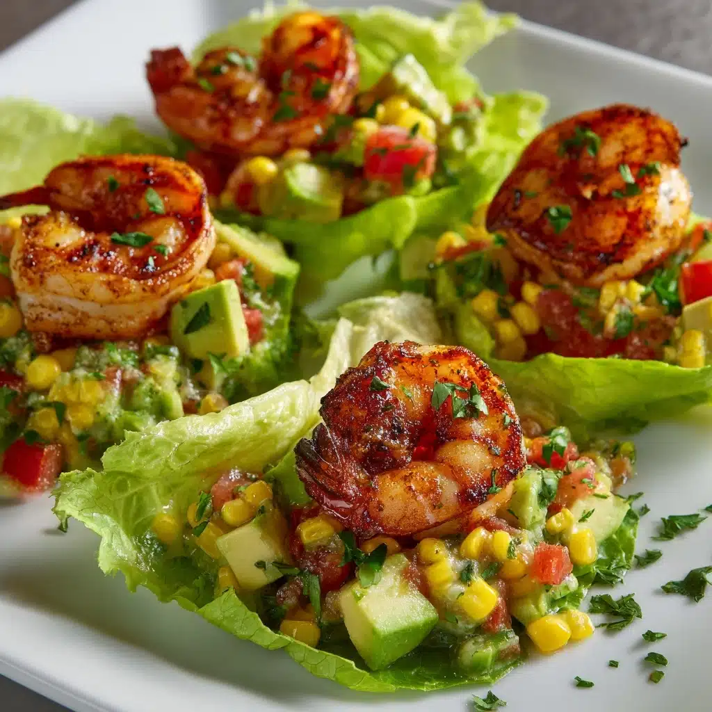 Healthy Taco Shrimp Lettuce Wraps Recipe - Recipe Image