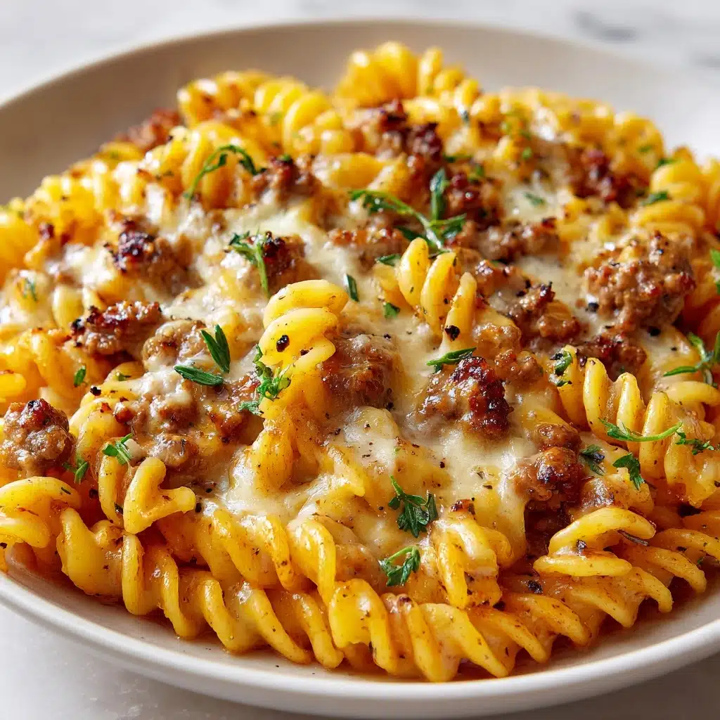 One-Pot Beef and Cheddar Ranch Pasta Recipe