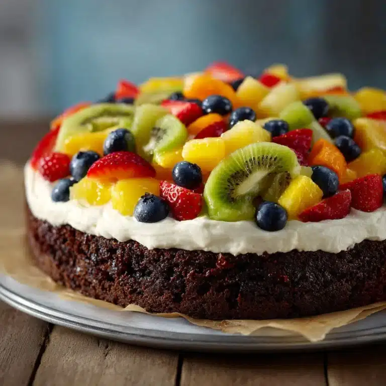 Brownie Fruit Pizza Recipe