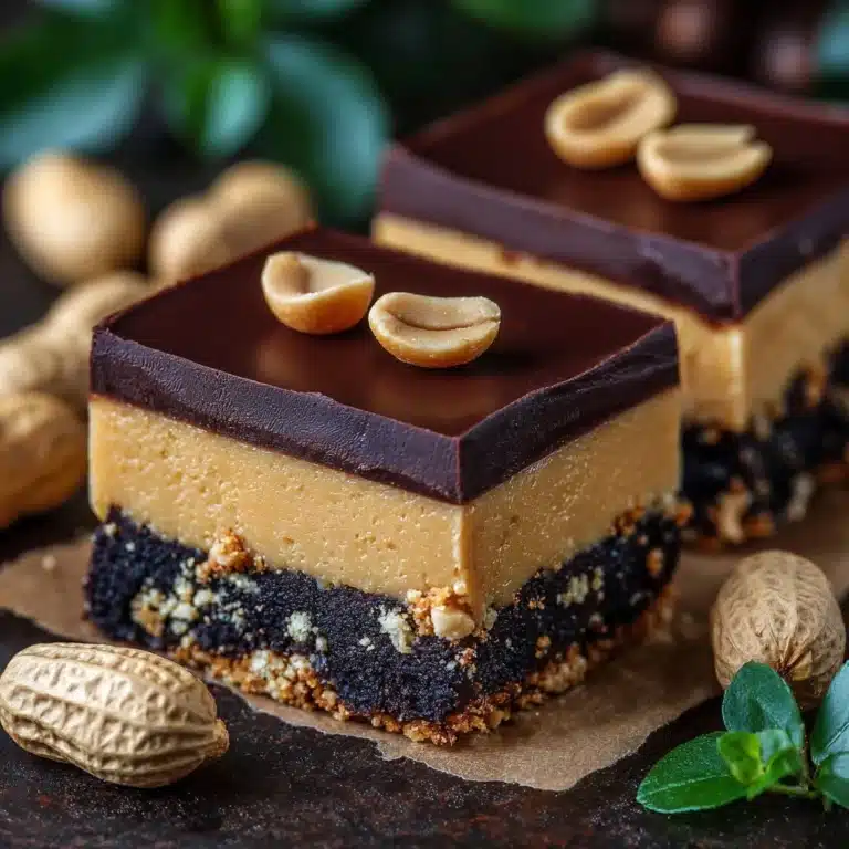 Peanut-Chocolate Cheesecake Bars Recipe