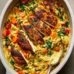 Creamy Chicken and Orzo Bake Recipe