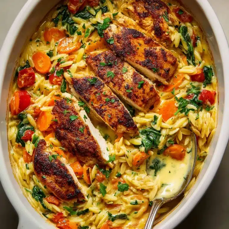 Creamy Chicken and Orzo Bake Recipe