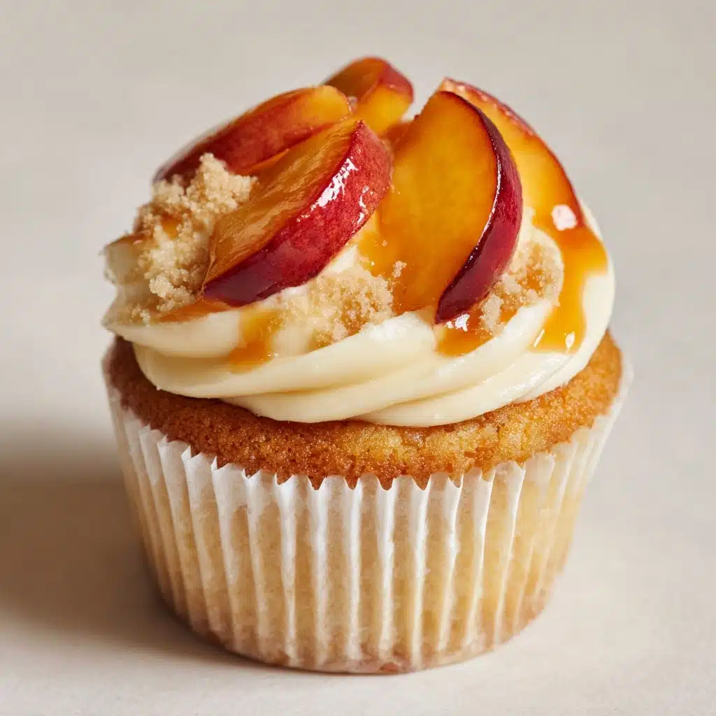 Honey Peach Cream Cheese Cupcakes Recipe - Recipe Image