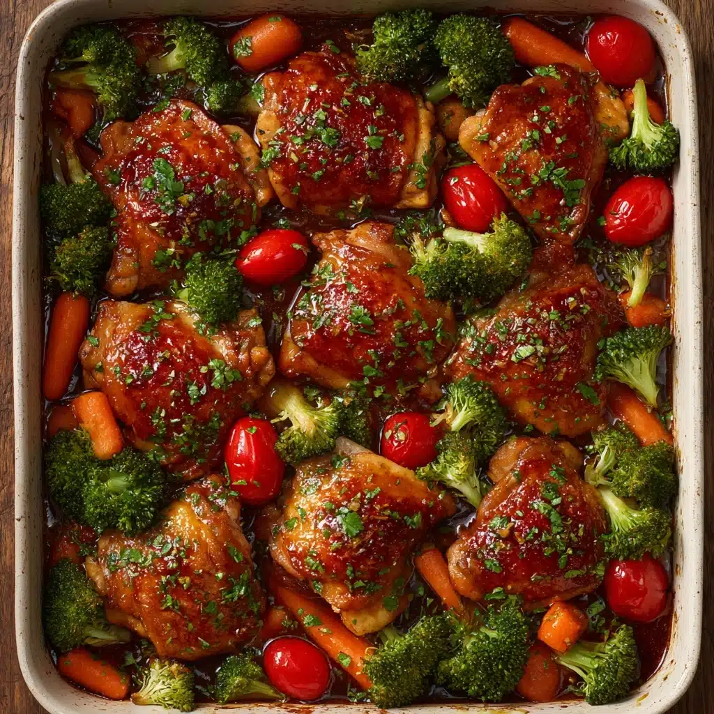 ONE PAN Balsamic Chicken and Veggies Recipe - Recipe Image