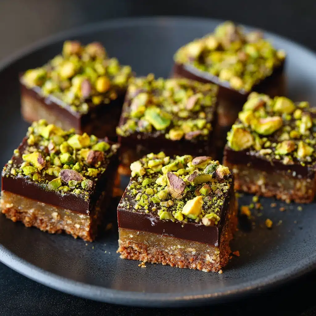 Pistachio Kunafa Brownie Recipe - Recipe Image