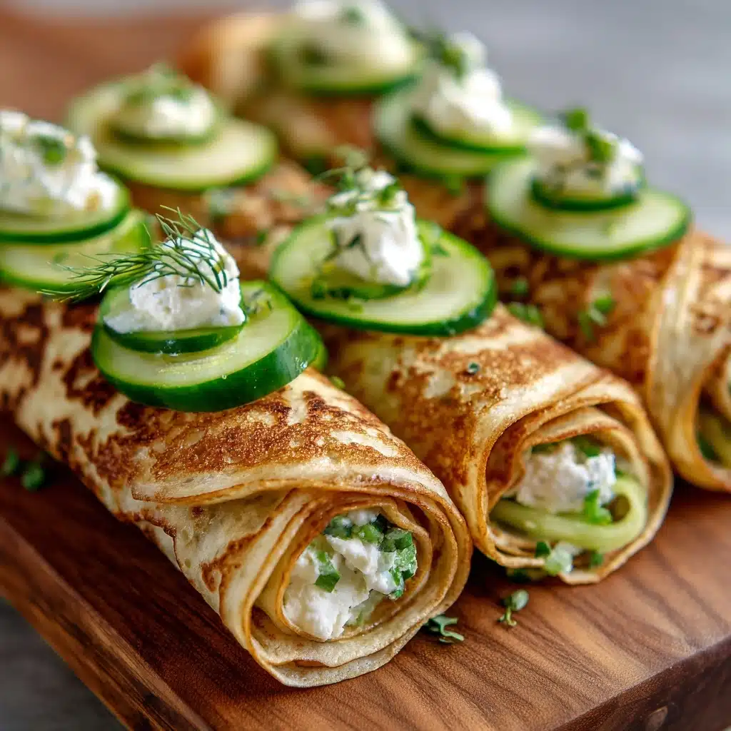 Crispy Cucumber Feta Wraps Recipe - Recipe Image