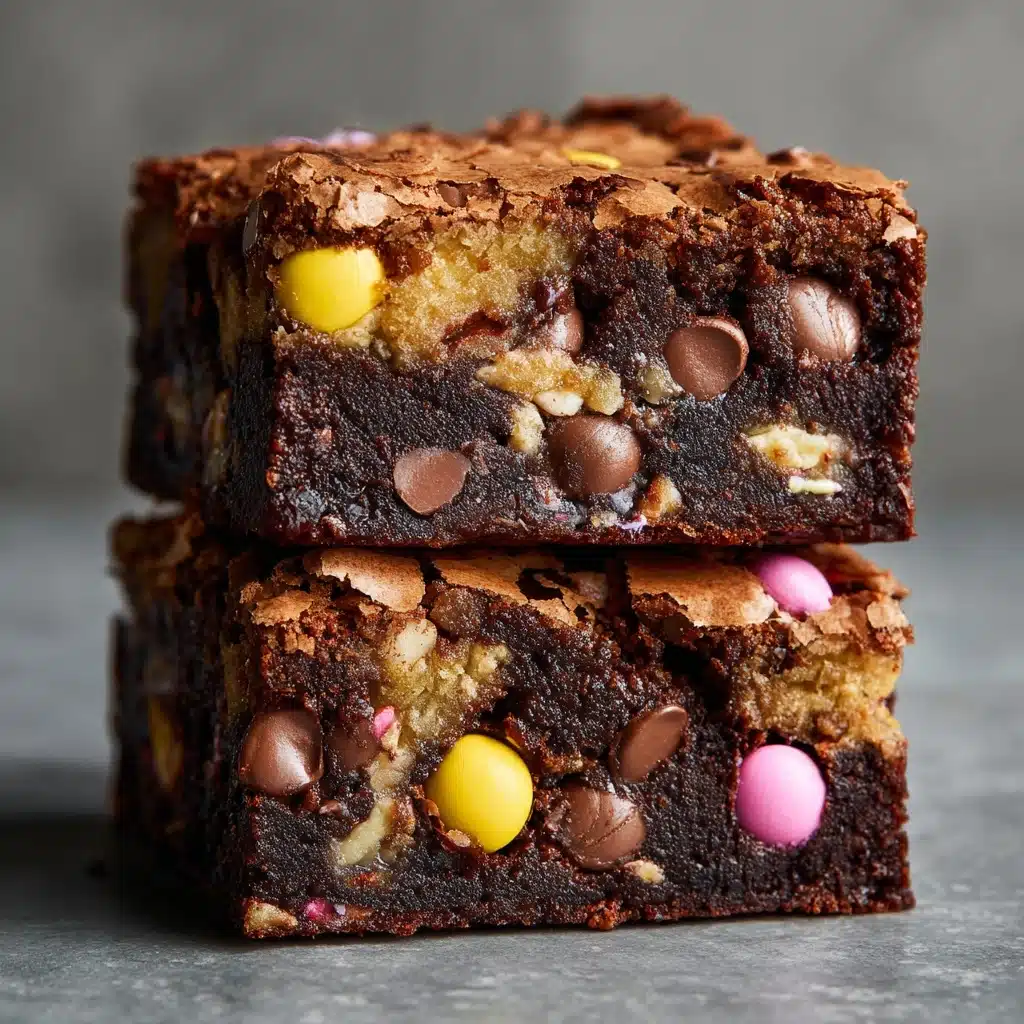 Monster Cookie Dough Brownies Recipe - Recipe Image