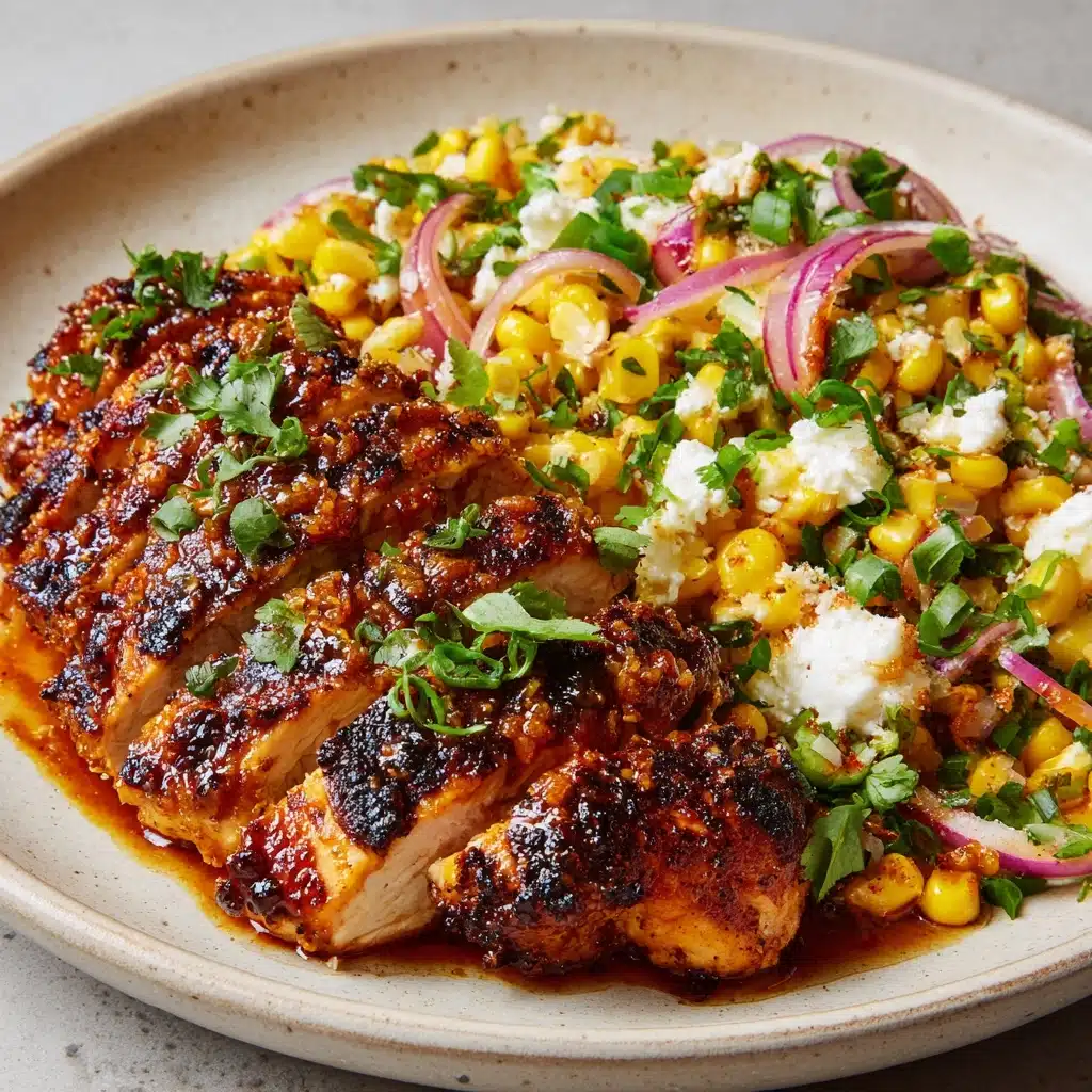 Grilled Hot Honey Chicken with Sweet Corn Salad Recipe