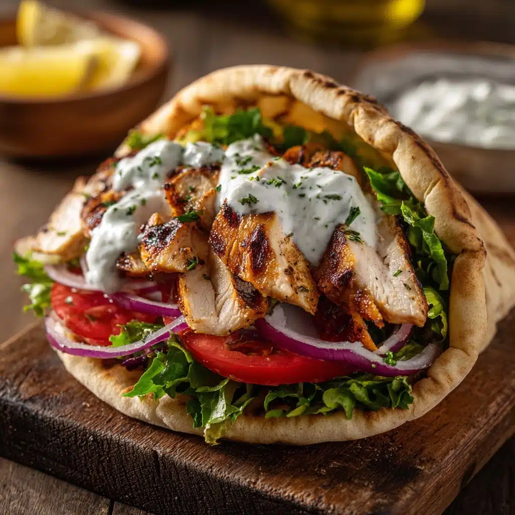 Greek-Style Chicken Gyros with Homemade Tzatziki Everyone Will Love Recipe - Recipe Image
