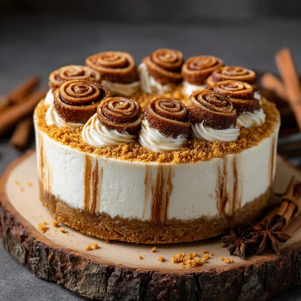 Decadent Cinnamon Roll Cheesecake Recipe - Recipe Image
