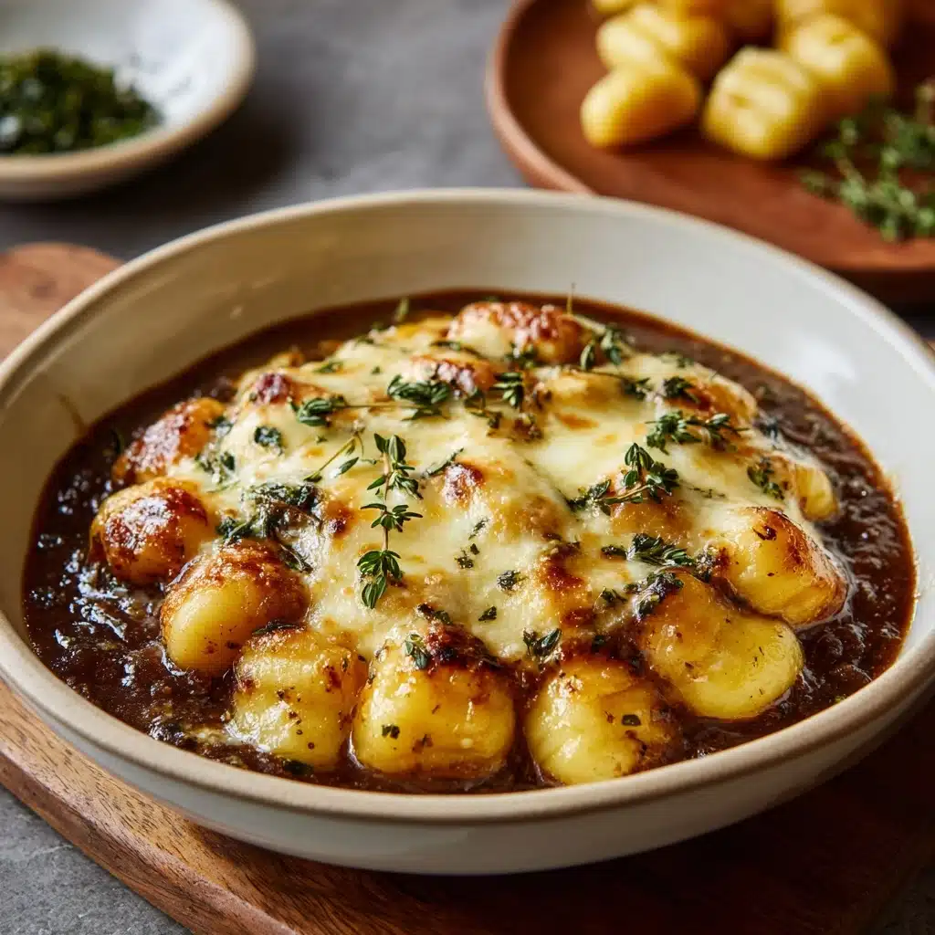 Baked French Onion Gnocchi Recipe - Recipe Image