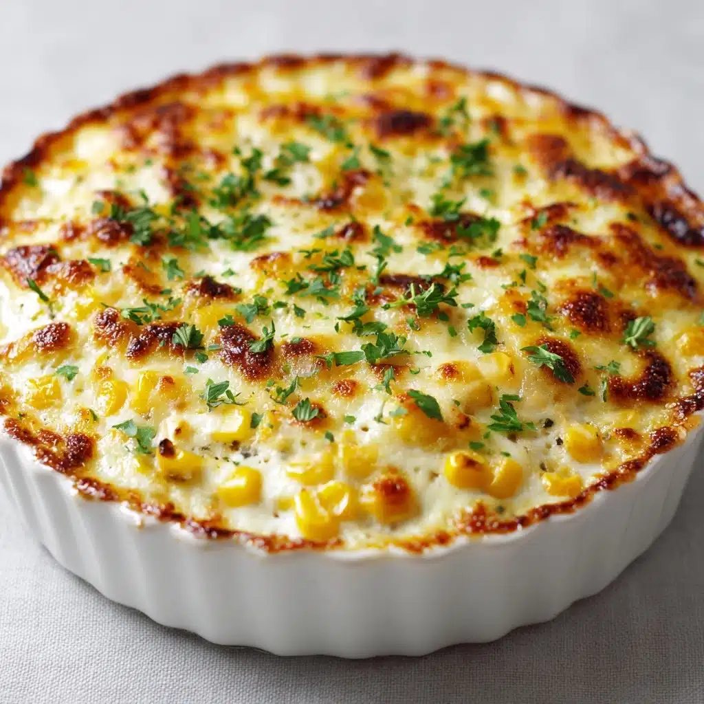 Cheesy Cream Cheese Corn Casserole Recipe - Recipe Image