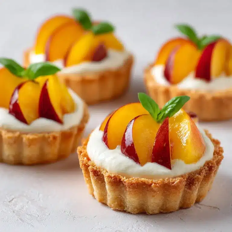 Mini Peach and Cream Cheese Tarts Recipe