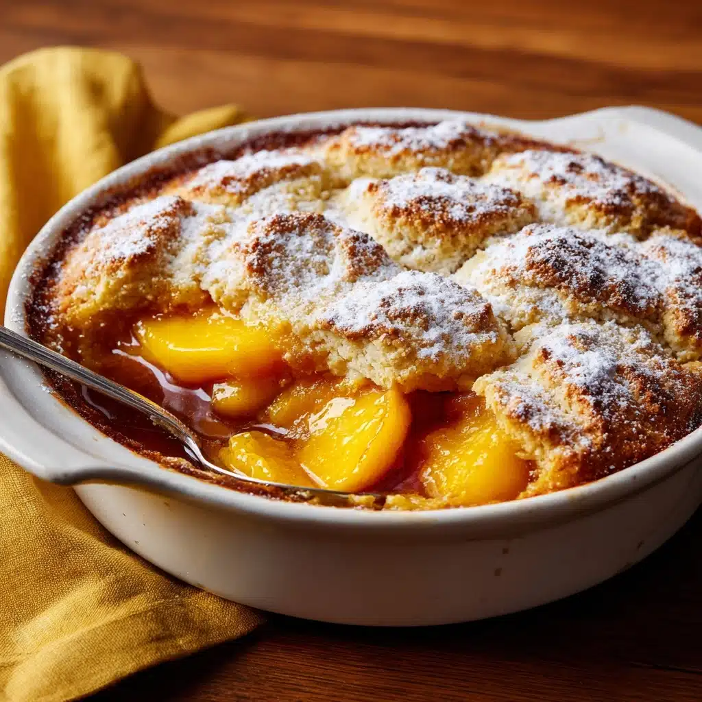 Peach Cobbler Bread Pudding Recipe - Recipe Image
