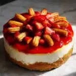 Strawberry Crunch Churro Cheesecake Recipe