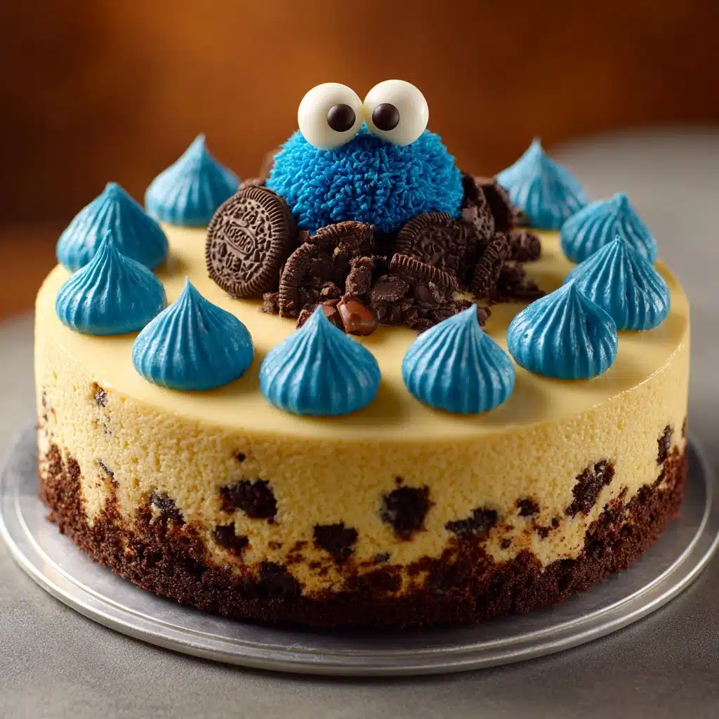 Delicious Cookie Monster Cheesecake Recipe - Recipe Image