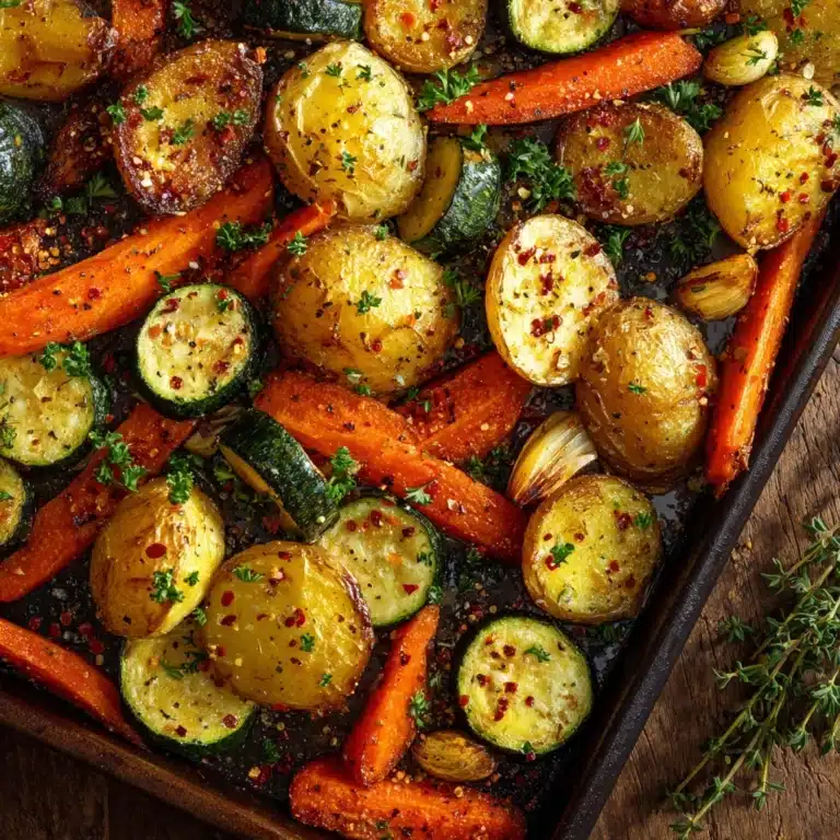 Roasted Potatoes, Carrots, and Zucchini Recipe
