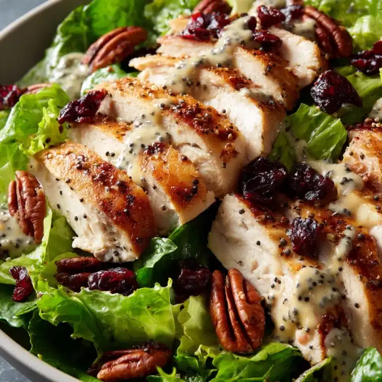 Cranberry Pecan Chicken Salad with Poppy Seed Dressing Recipe