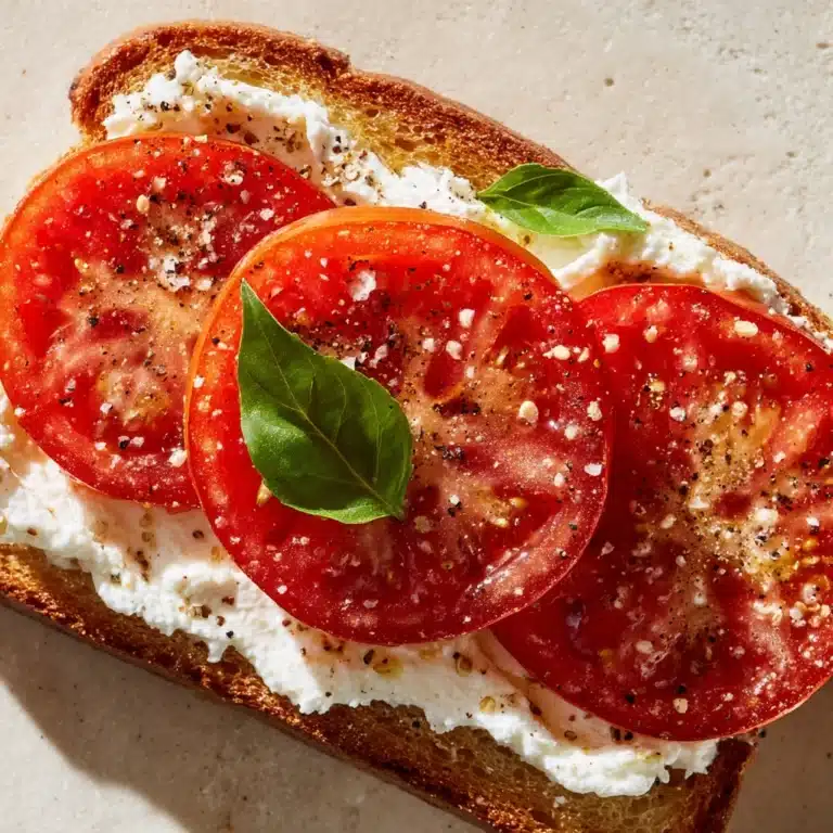 Ricotta & Tomato Sourdough Toast Recipe