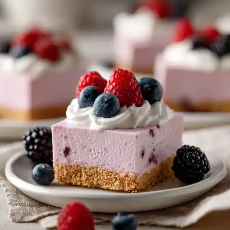 No-Bake Berry Cheesecake Recipe