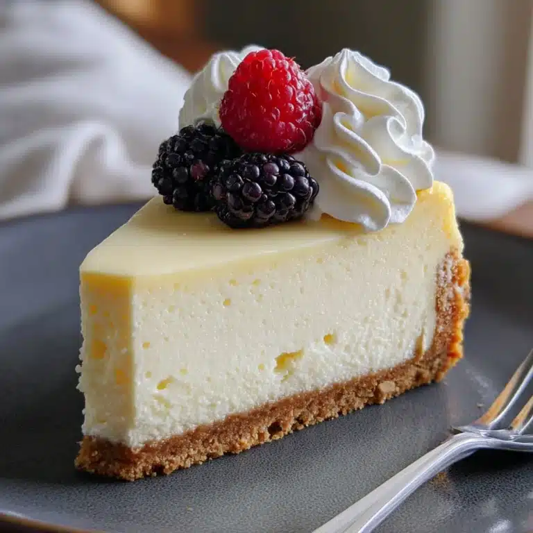 Creamy Baked Cheesecake Recipe