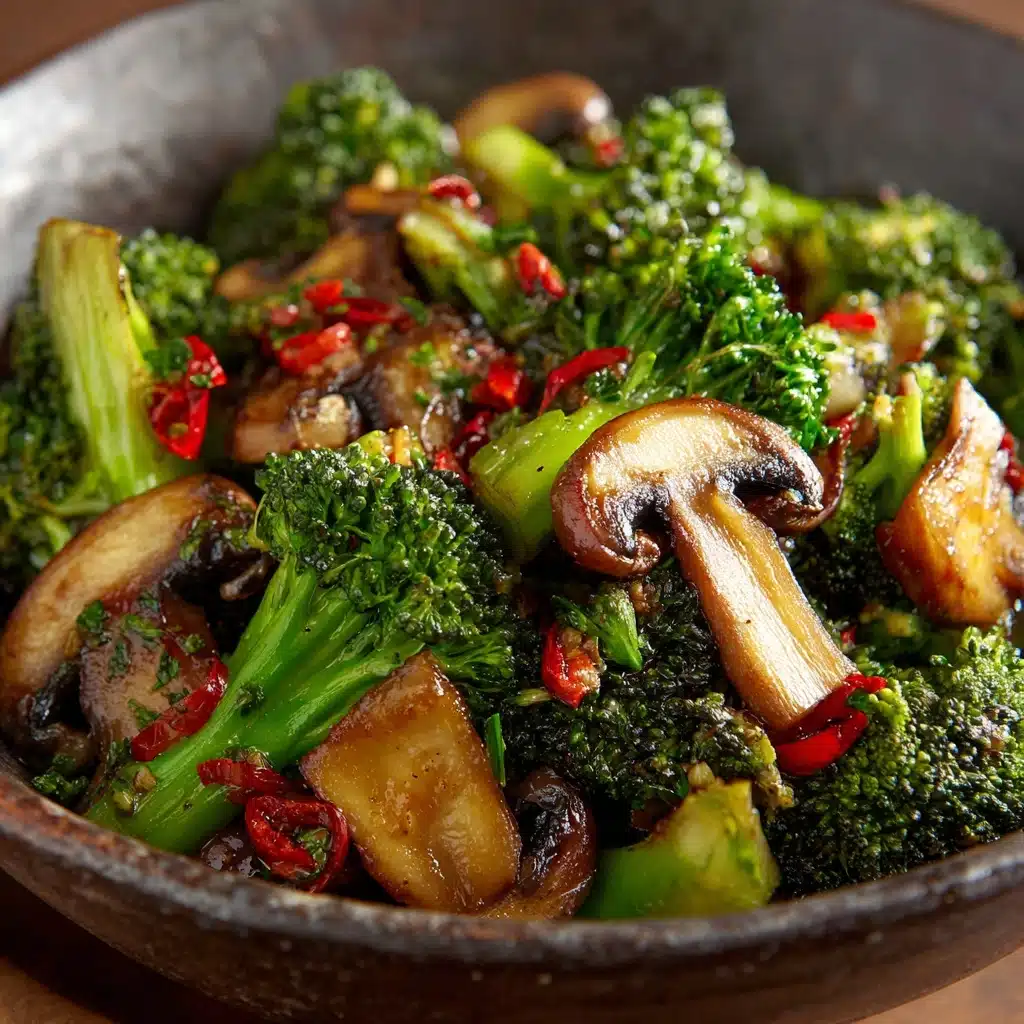 Broccoli and Mushroom Stir Fry Recipe - Recipe Image